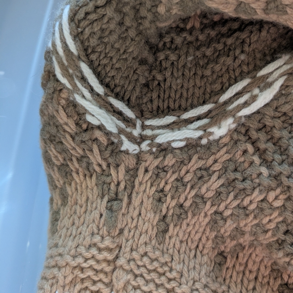 🤎🤍 Wilfred Free Nordic Merino Cotton Blend Crewneck Knit Sweater, M - Picture 11 of 13